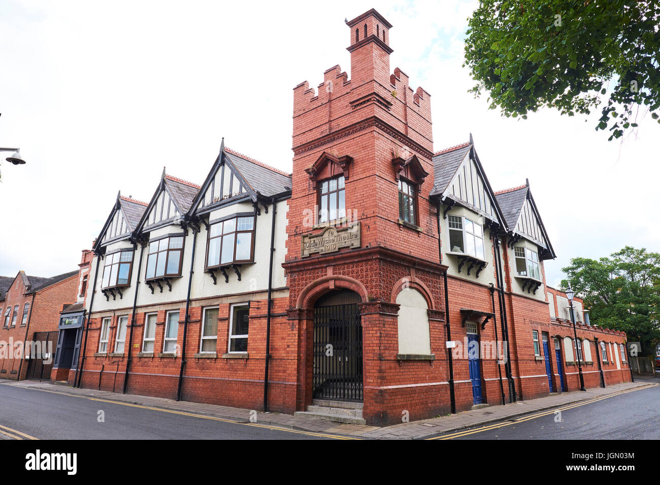 The Olde Wyche Theatre, un ex cinema ora uffici, Market Street, Nantwich, Cheshire, Regno Unito Foto Stock