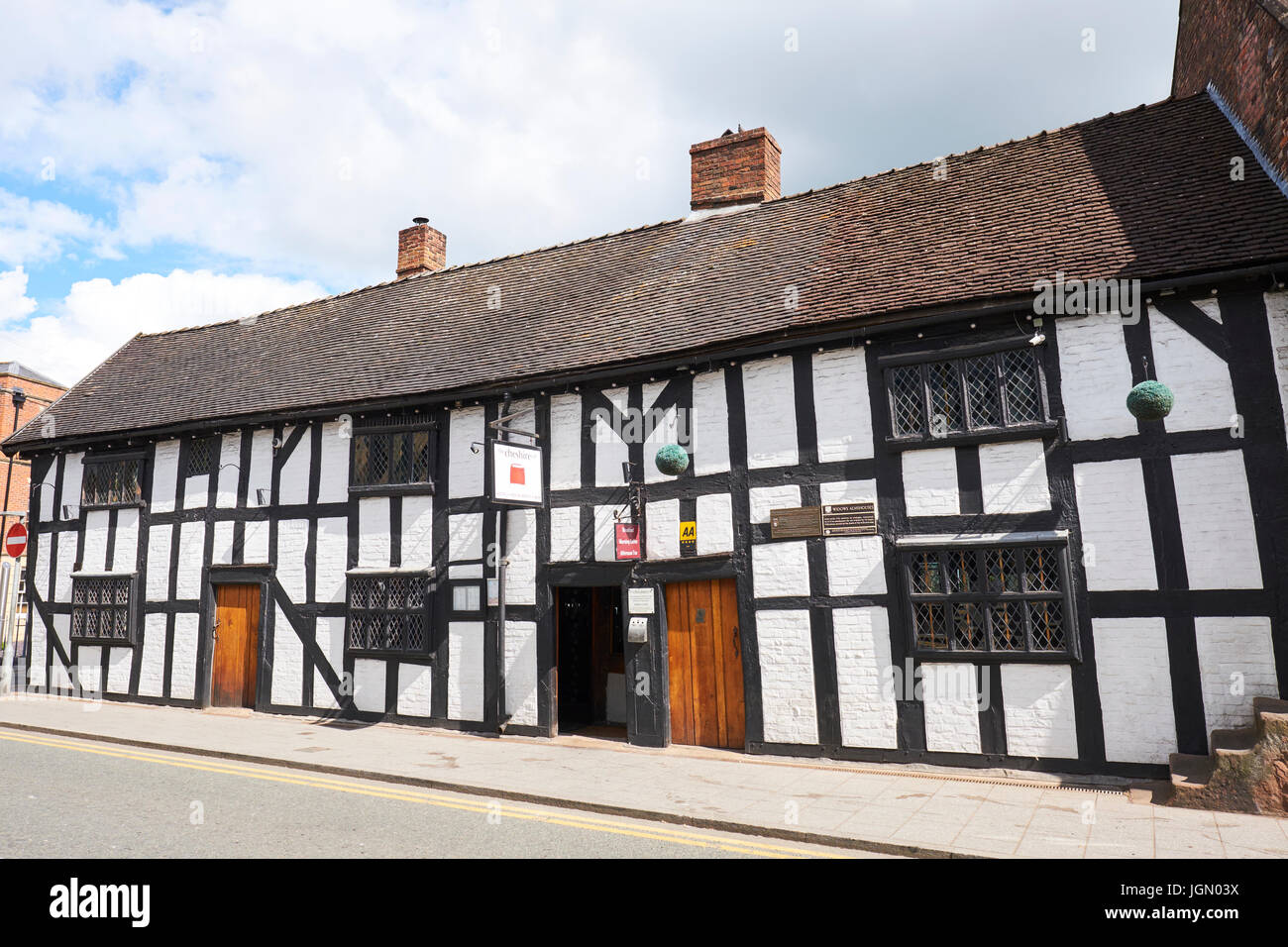 Le vedove gli ospizi di carità ora il Cheshire cat Hotel e ristorante, Gallese fila, Nantwich, Cheshire, Regno Unito Foto Stock