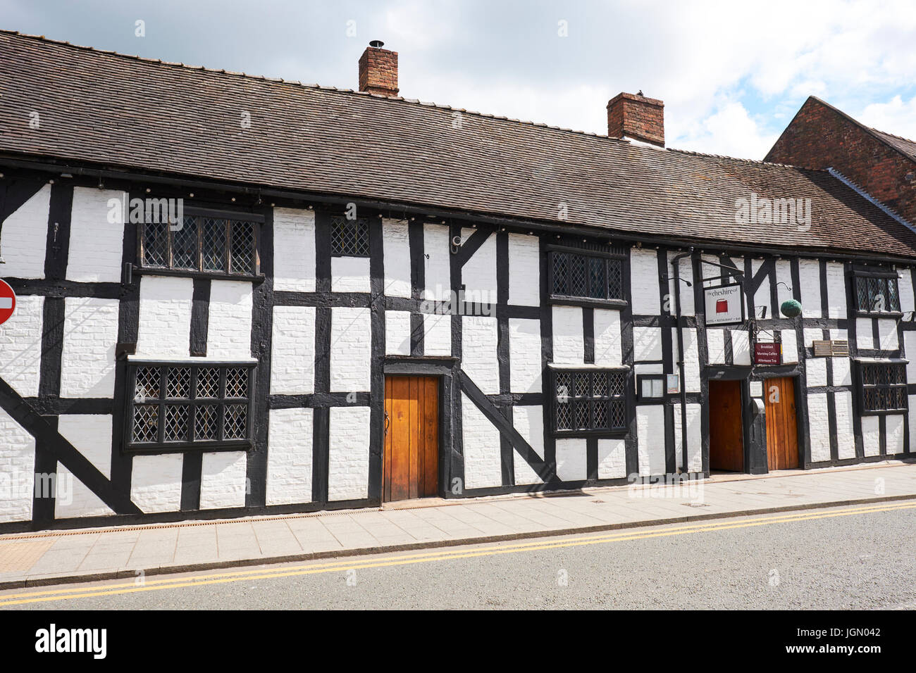 Le vedove gli ospizi di carità ora il Cheshire cat Hotel e ristorante, Gallese fila, Nantwich, Cheshire, Regno Unito Foto Stock