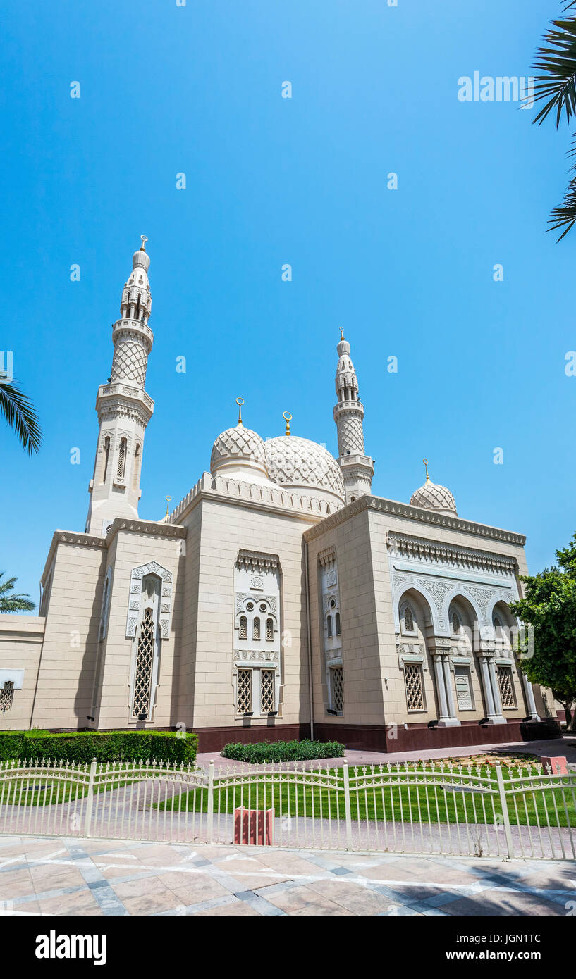 Dubai Moschea di Jumeirah, Dubai, Emirati Arabi Uniti, Emirati arabi uniti Foto Stock