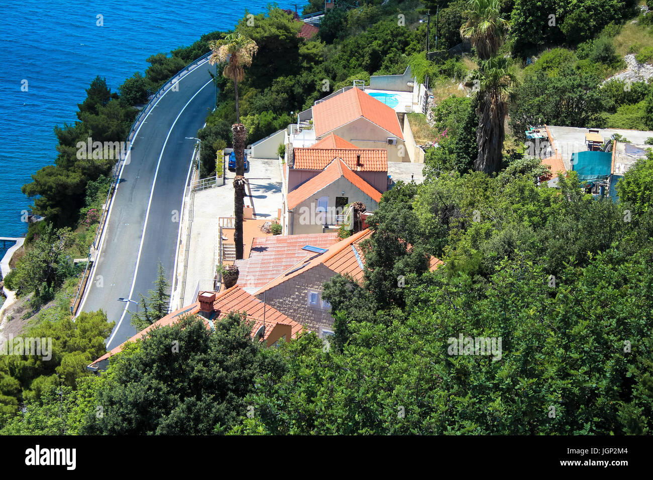 Vari paesaggi di Dubrovnik Croazia Foto Stock