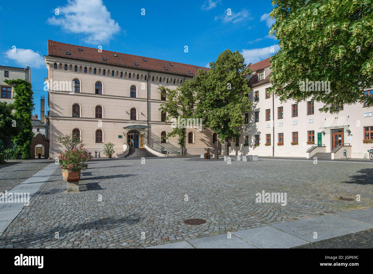 Alma Mater Leucorea, Università, 1502, sito di Lutero, Lutero e Melantone come insegnanti, oggi Martin Luther University Foto Stock