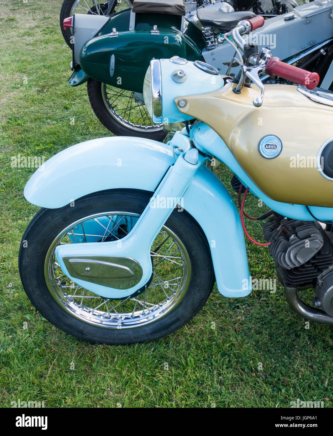 Ariel freccia motocicletta in corrispondenza di rally nel Regno Unito Foto Stock