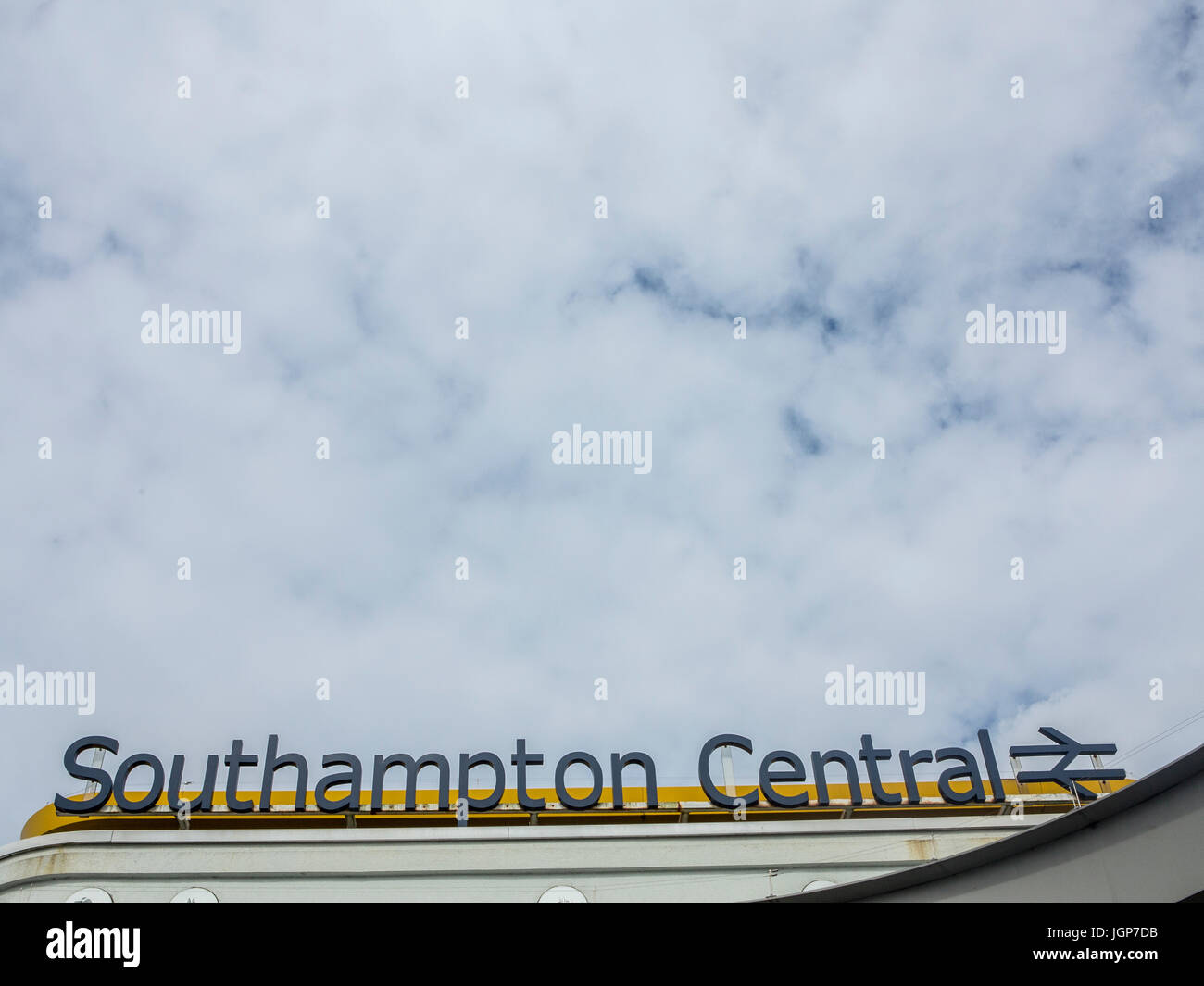 Southampton Central Station con spazio per la copia Foto Stock