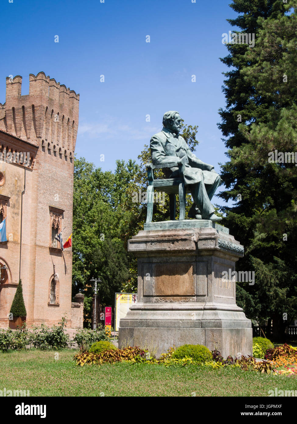 Busseto, Parma città natale del compositore di musica di Giuseppe Verdi Foto Stock