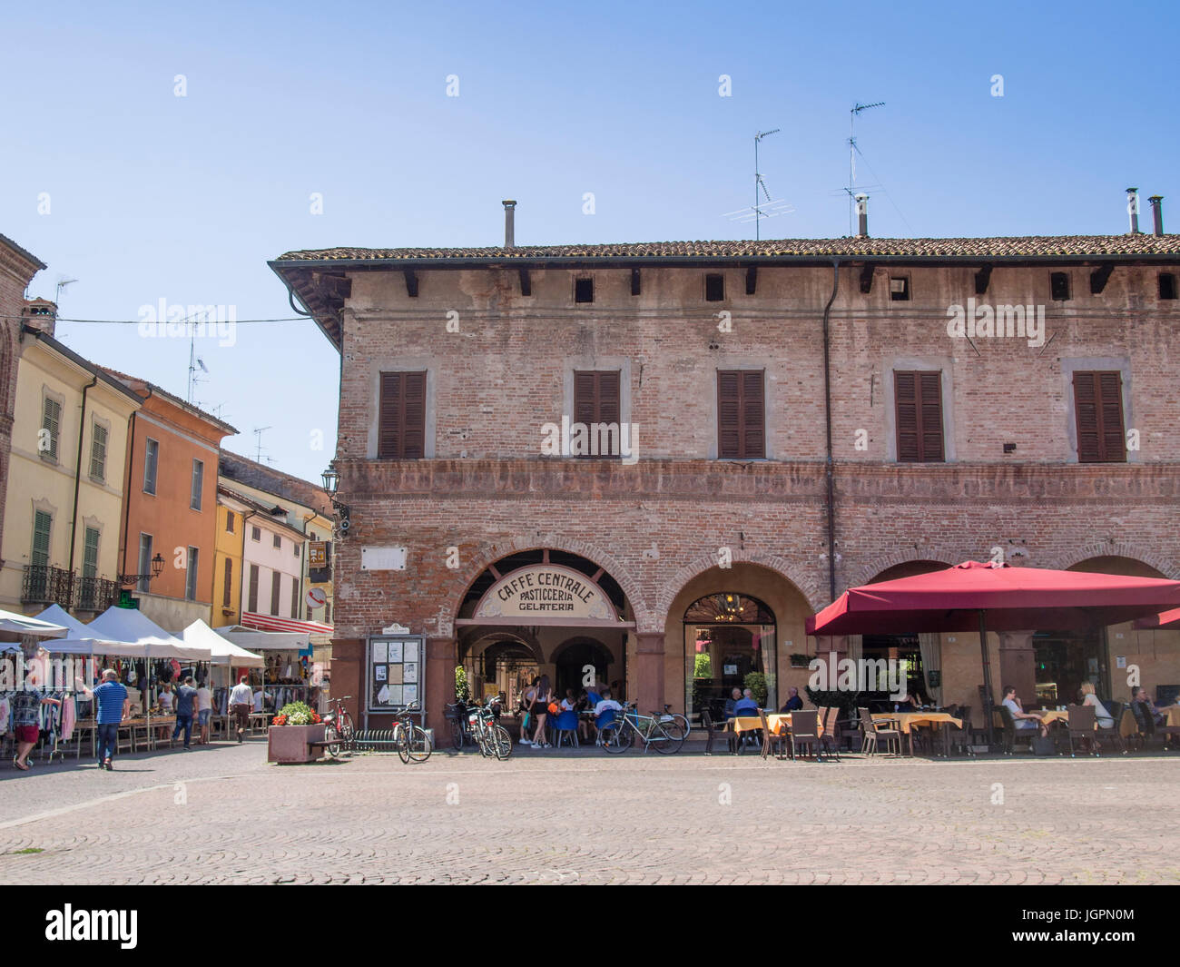 Busseto, Parma città natale del compositore di musica di Giuseppe Verdi Foto Stock