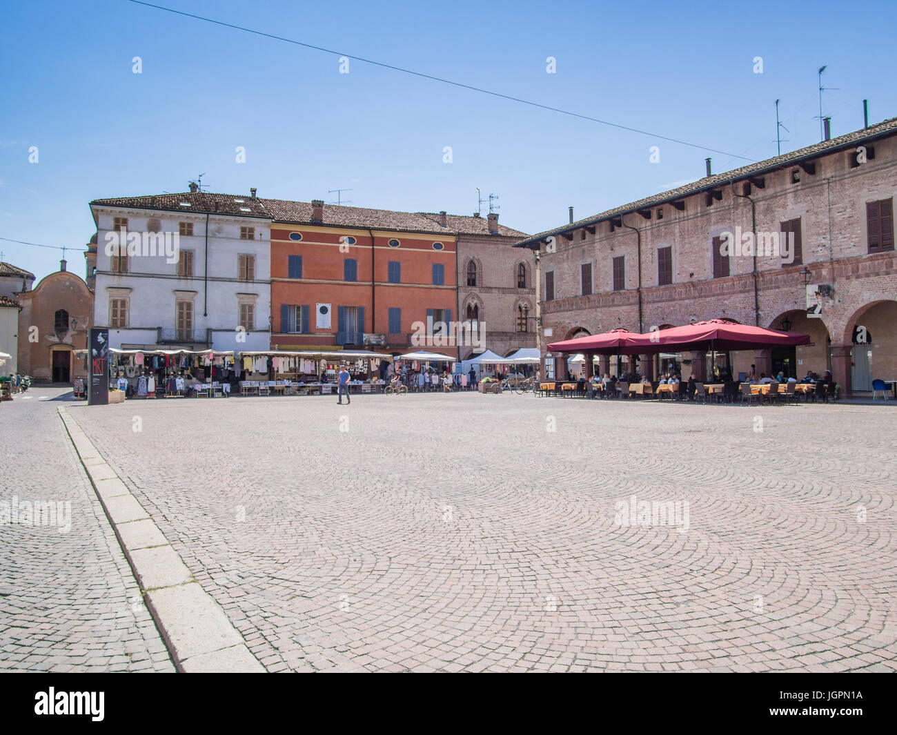Busseto, Parma città natale del compositore di musica di Giuseppe Verdi Foto Stock