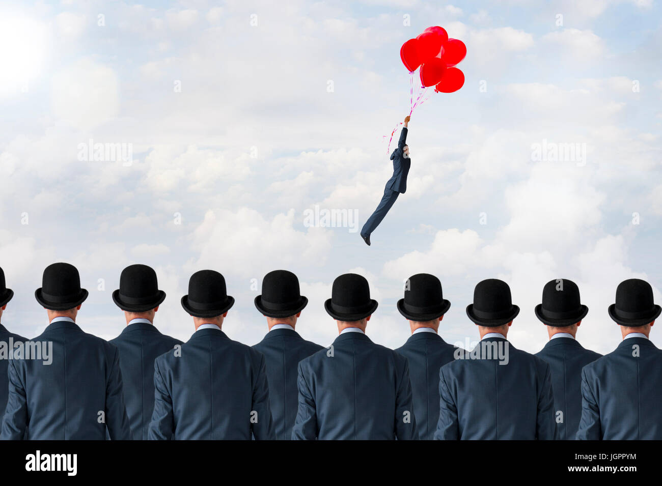 Business concetto pioneer Foto Stock