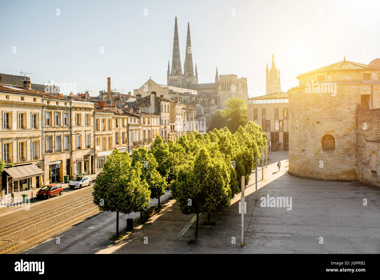 La città di Bordeaux in Francia Foto Stock