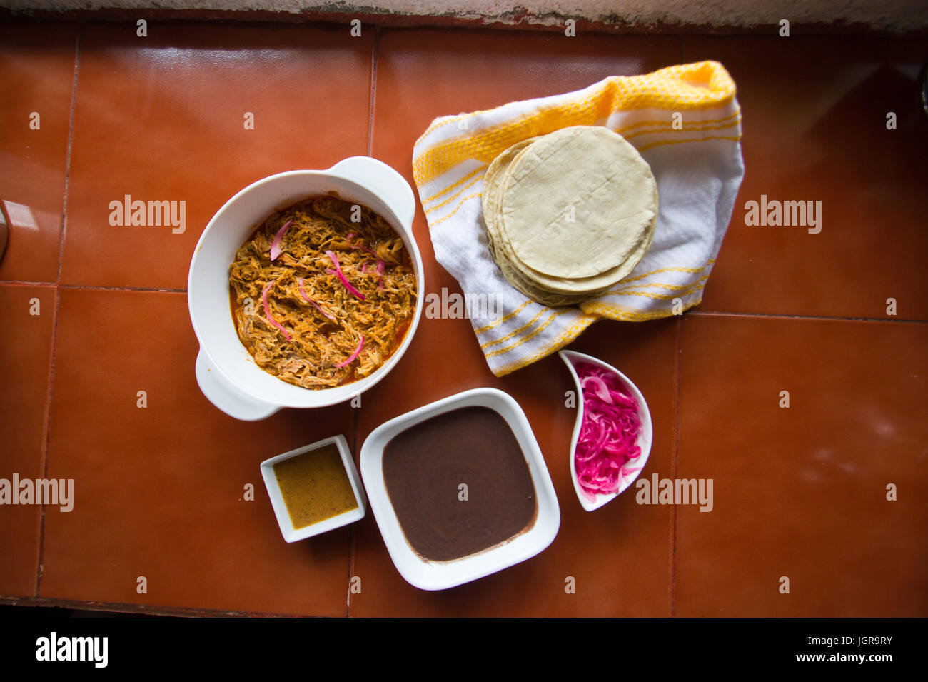 Cochinita Pibil piatto dal Yucatan Messico Foto Stock