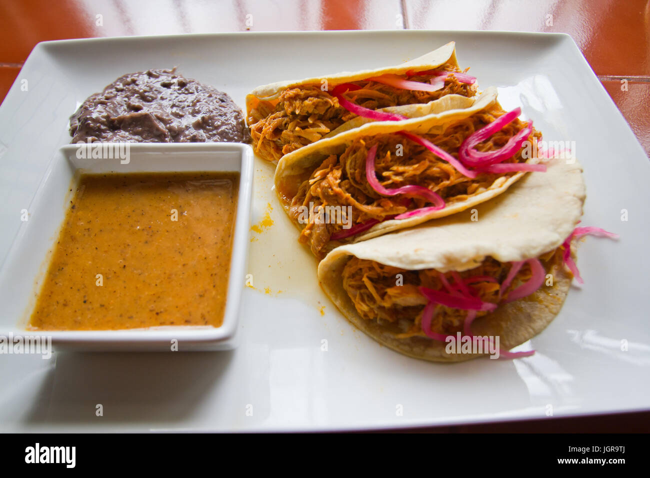 Tacos de Cochinita Pibil Foto Stock