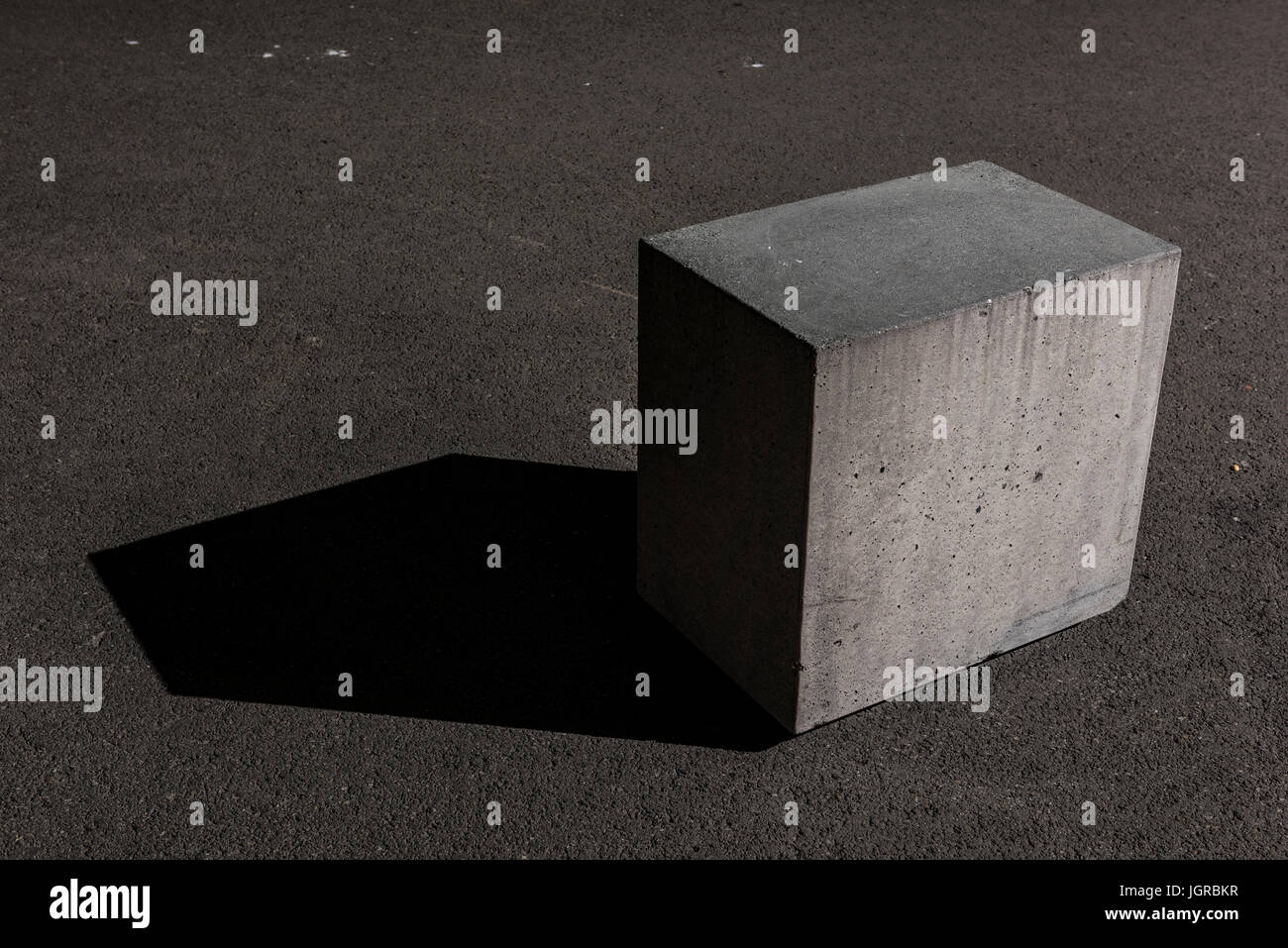 Cubo di cemento blocco Foto Stock