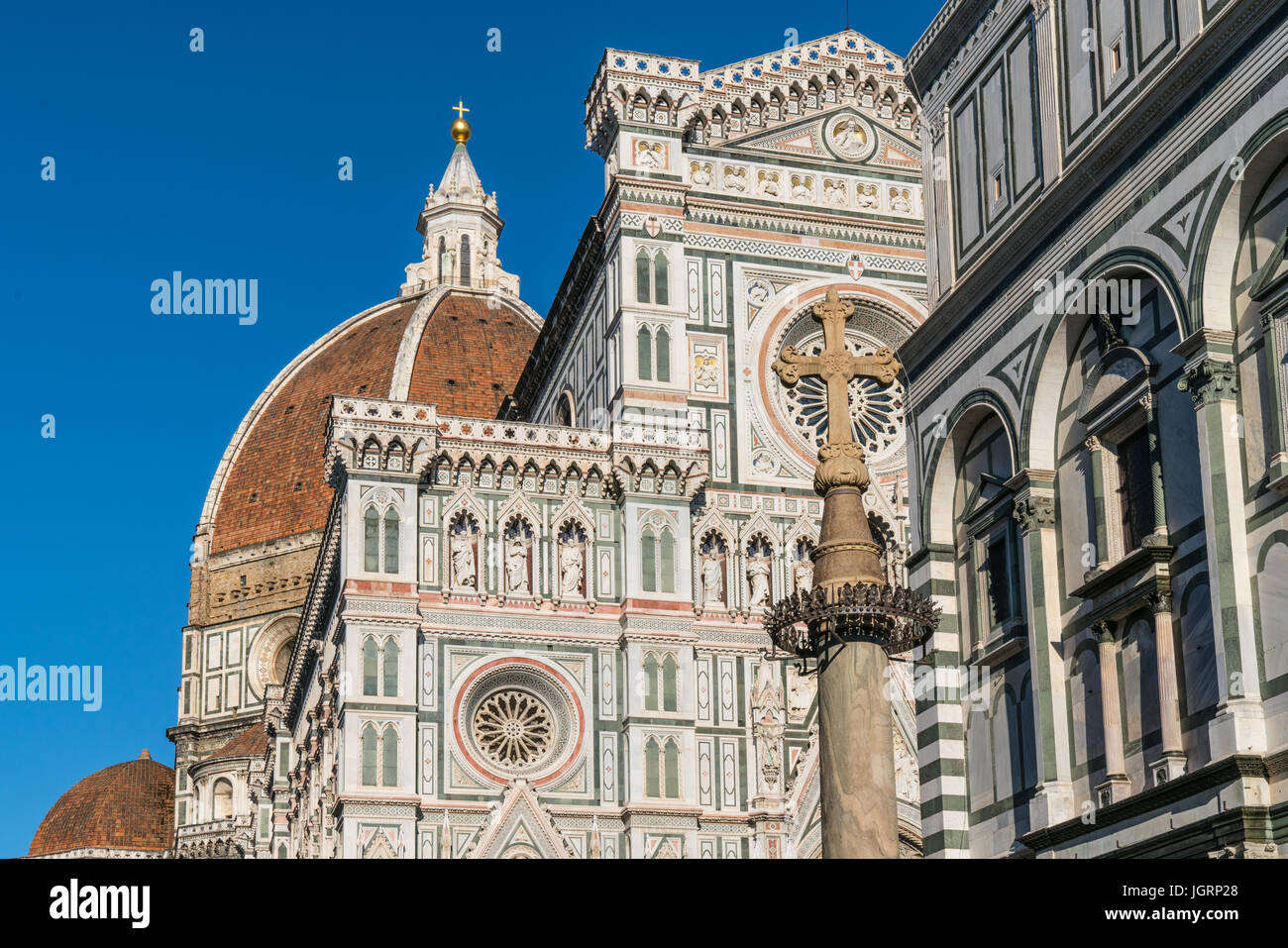 Cattedrale di Santa Maria del Fiore a Firenze, Italia Foto Stock