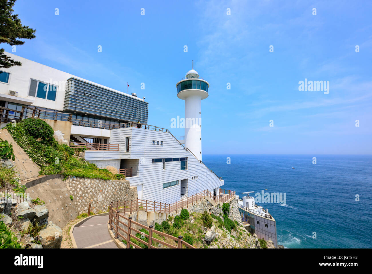 Giu 21, 2017 Yeongdo Faro Taejongdae park, Busan, Corea del Sud Foto Stock