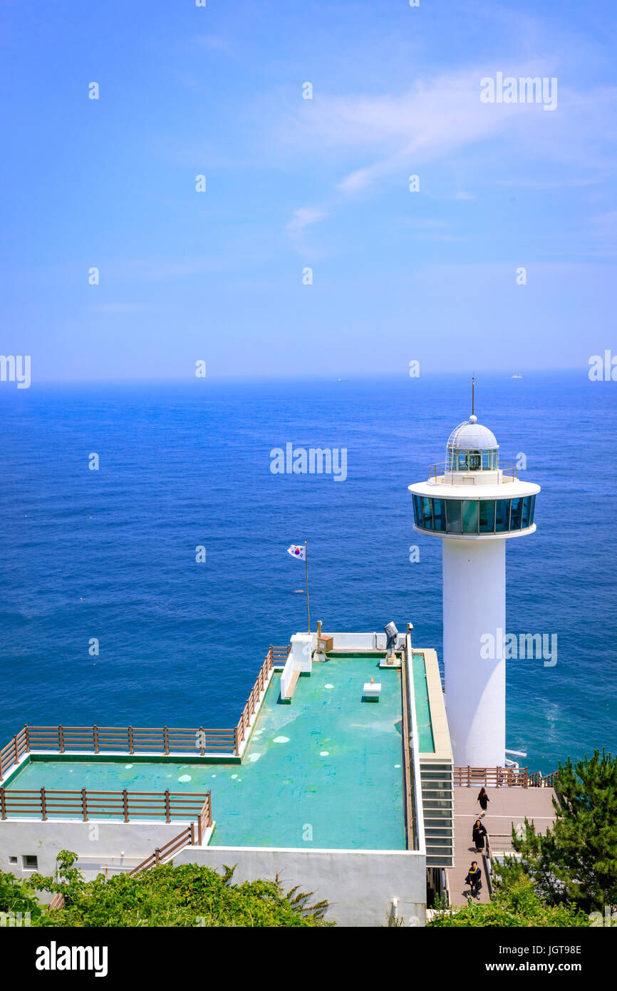 Giu 21, 2017 Yeongdo Faro Taejongdae park, Busan, Corea del Sud Foto Stock