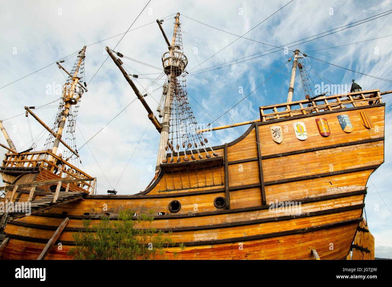 Magellan Replica Nave - Punta Arenas - Cile Foto Stock