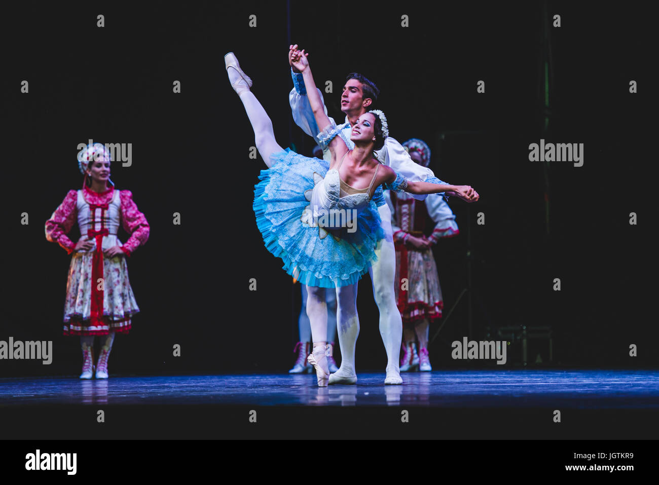 La Nazionale di balletto cubano performing live in scena a Torino Foto: Alessandro Bosio Foto Stock