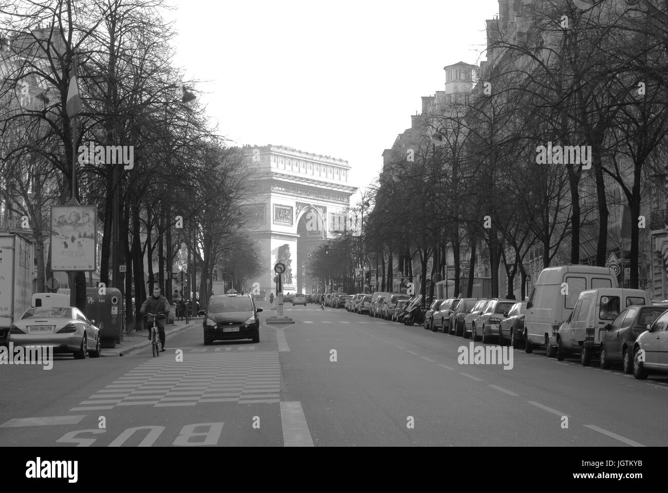 Arco di Trionfo (Place de l'Etoile), Mac-Mahon Avenue, 17° arrondissement, Ile-de-France, Parigi, Francia Foto Stock