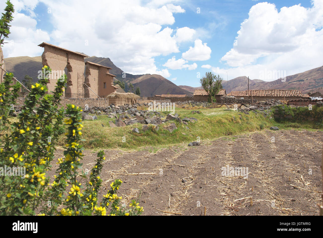 Raqchi, vale la pena di sacro dei Los Incas, regione di Cusco, Lima, Peru Foto Stock