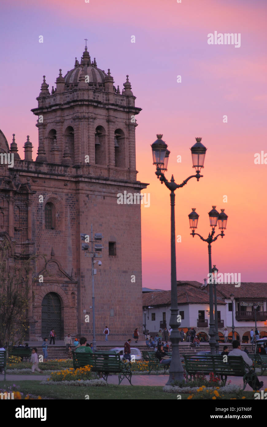 Del Cusco cattedrale, Cuzco, regione di Cusco, Lima, Peru Foto Stock