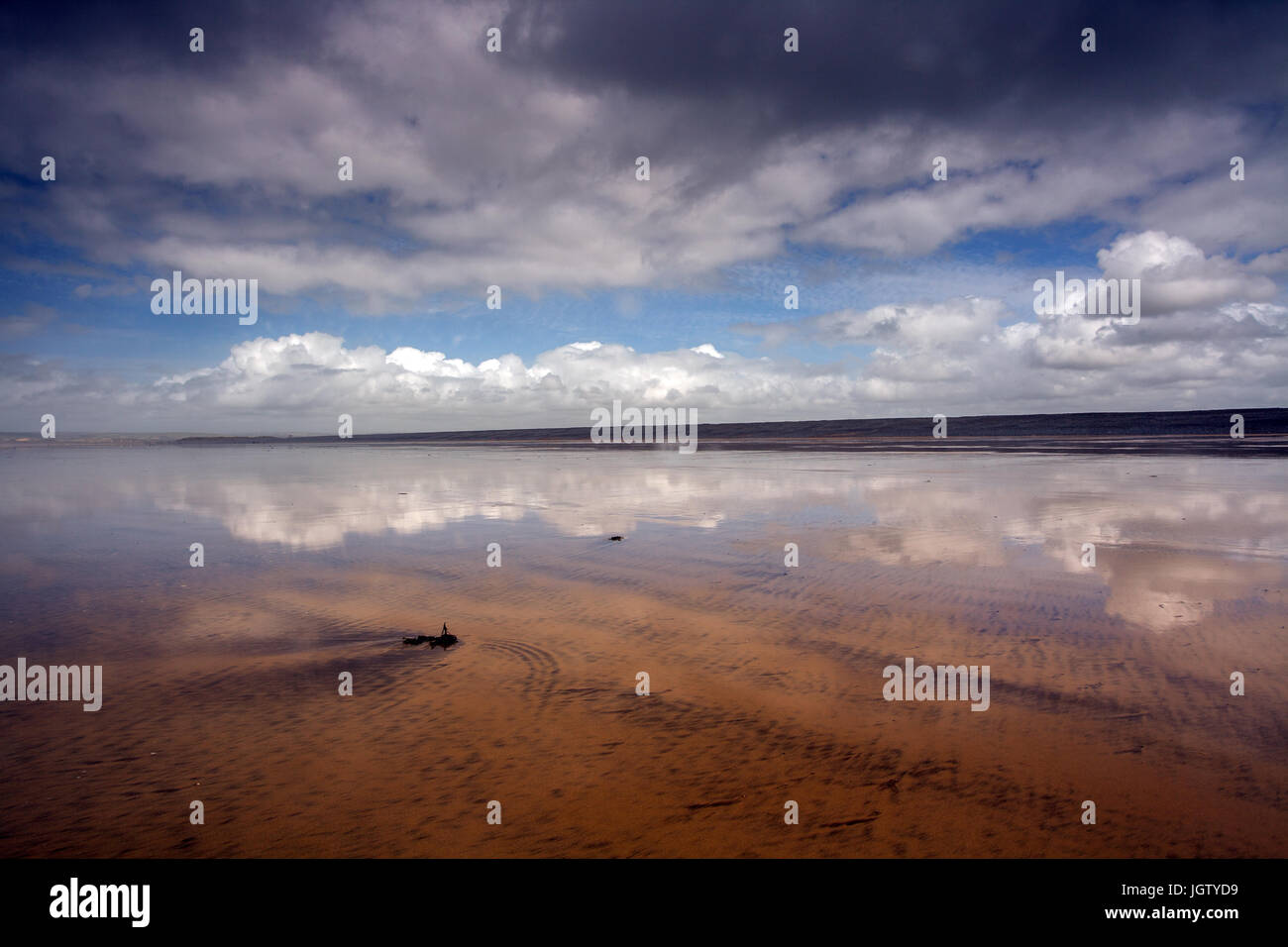 Molto bella la Condino Spiaggia di North Devon , Inghilterra , REGNO UNITO Foto Stock