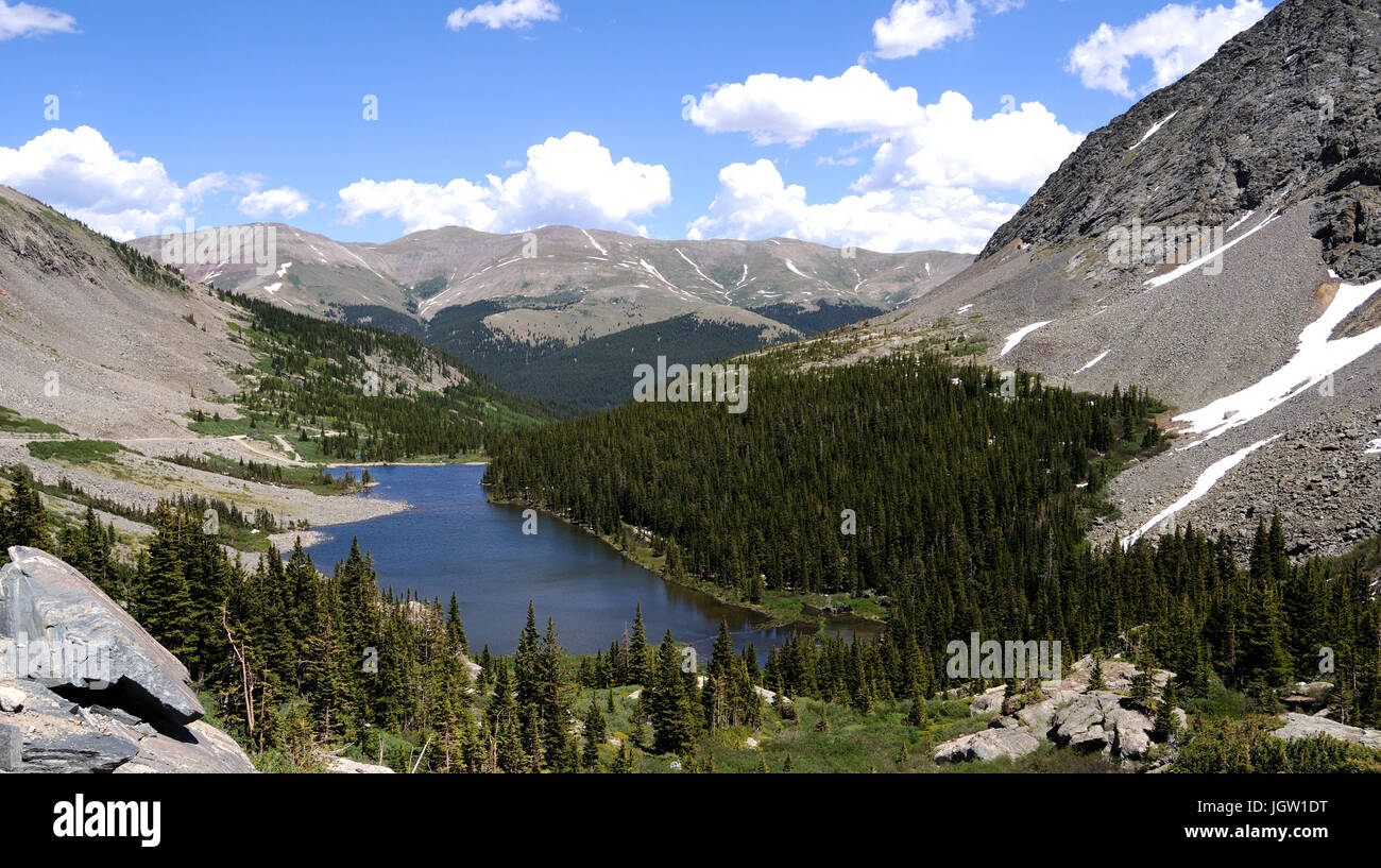 Blue Lakes-Monte Cristo Gulch vicino a Breckenridge, Colorado, STATI UNITI D'AMERICA Foto Stock