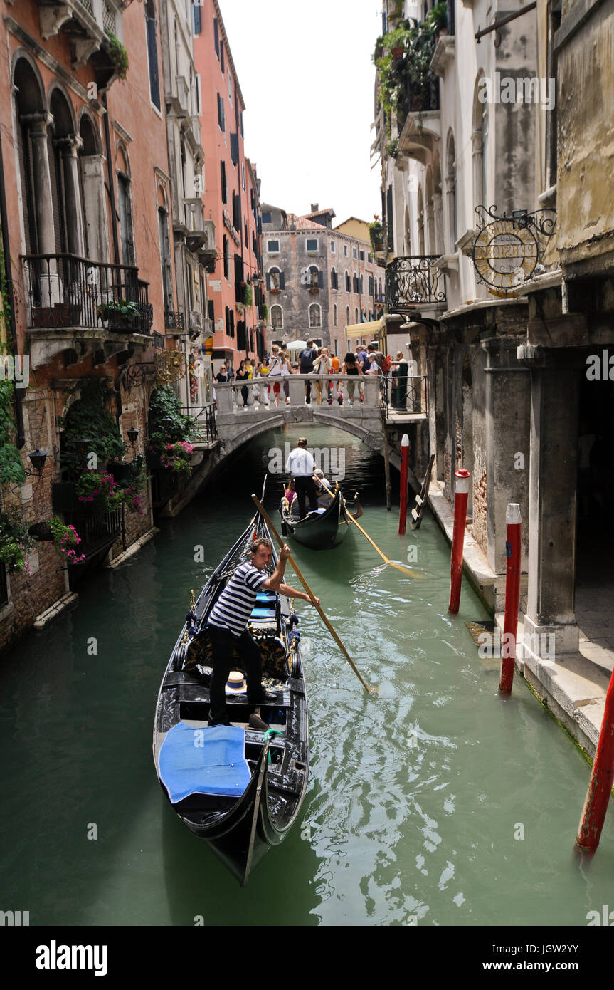 Canale a Venezia Foto Stock