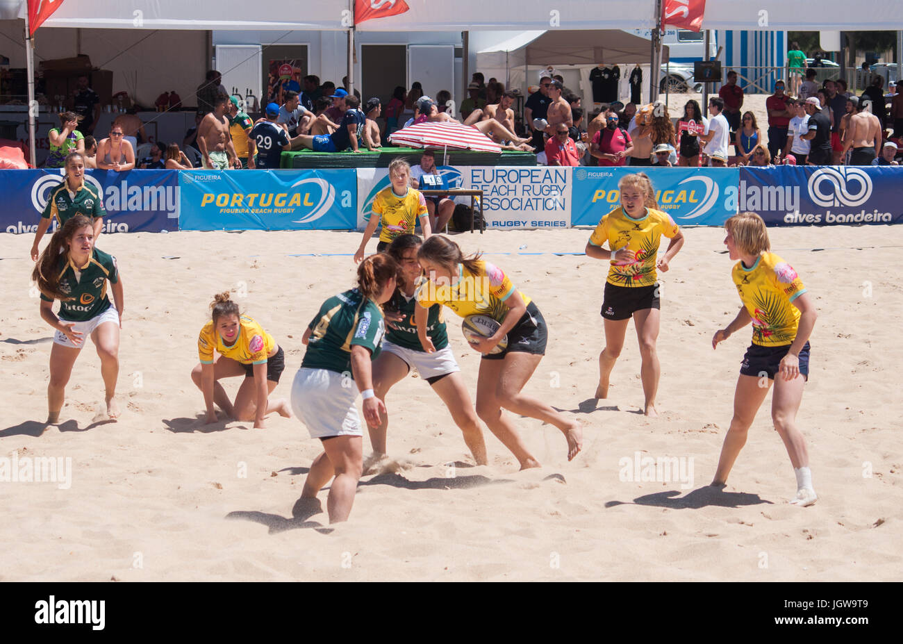 Figueira beach rugby torneo internazionale tenutosi a Figueira da Foz Foto  stock - Alamy
