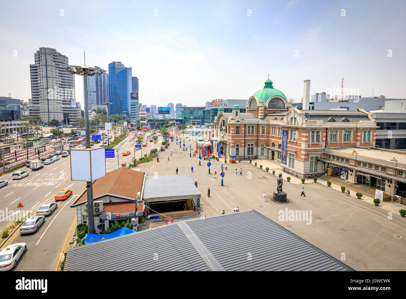 Jun 20, 2017 stazione di Seoul visto da Seoullo 7017 in Corea del Sud Foto Stock