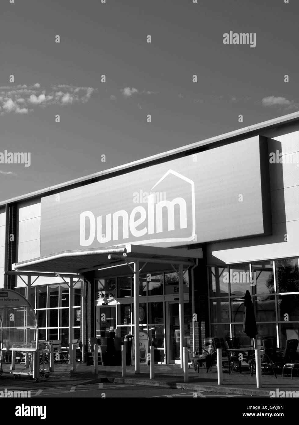 Ingresso al gruppo Dunelm store, British arredamenti casa rivenditore, fondata nel 1979 Foto Stock