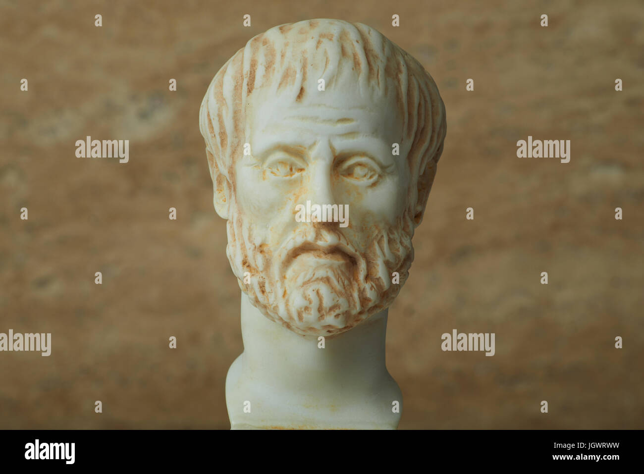 Statua di antico filosofo greco Aristotele Foto stock - Alamy