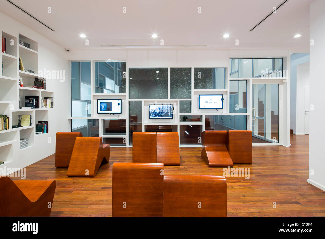 Media Center. Marubi al Museo Nazionale della Fotografia, Scutari, Albania. Architetto: Casanova+Hernandez architetti, 2016. Foto Stock