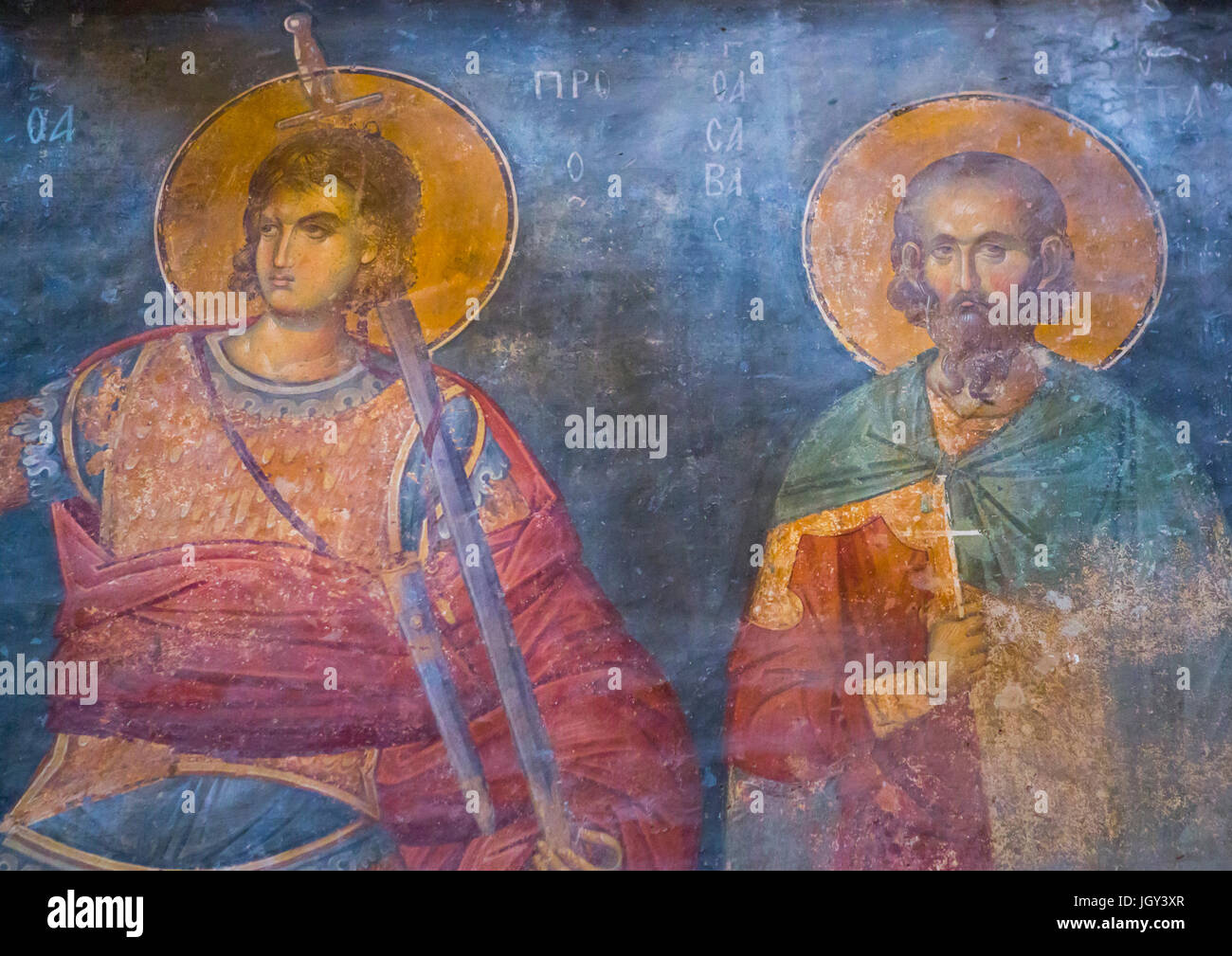 Mosaici e dipinti nella chiesa bizantina di st. Salvatore in Chora, Edirnekapı, istanbul, Turchia Foto Stock