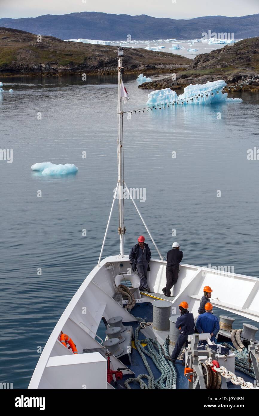 Crociera IN GROENLANDIA,Danimarca Foto Stock