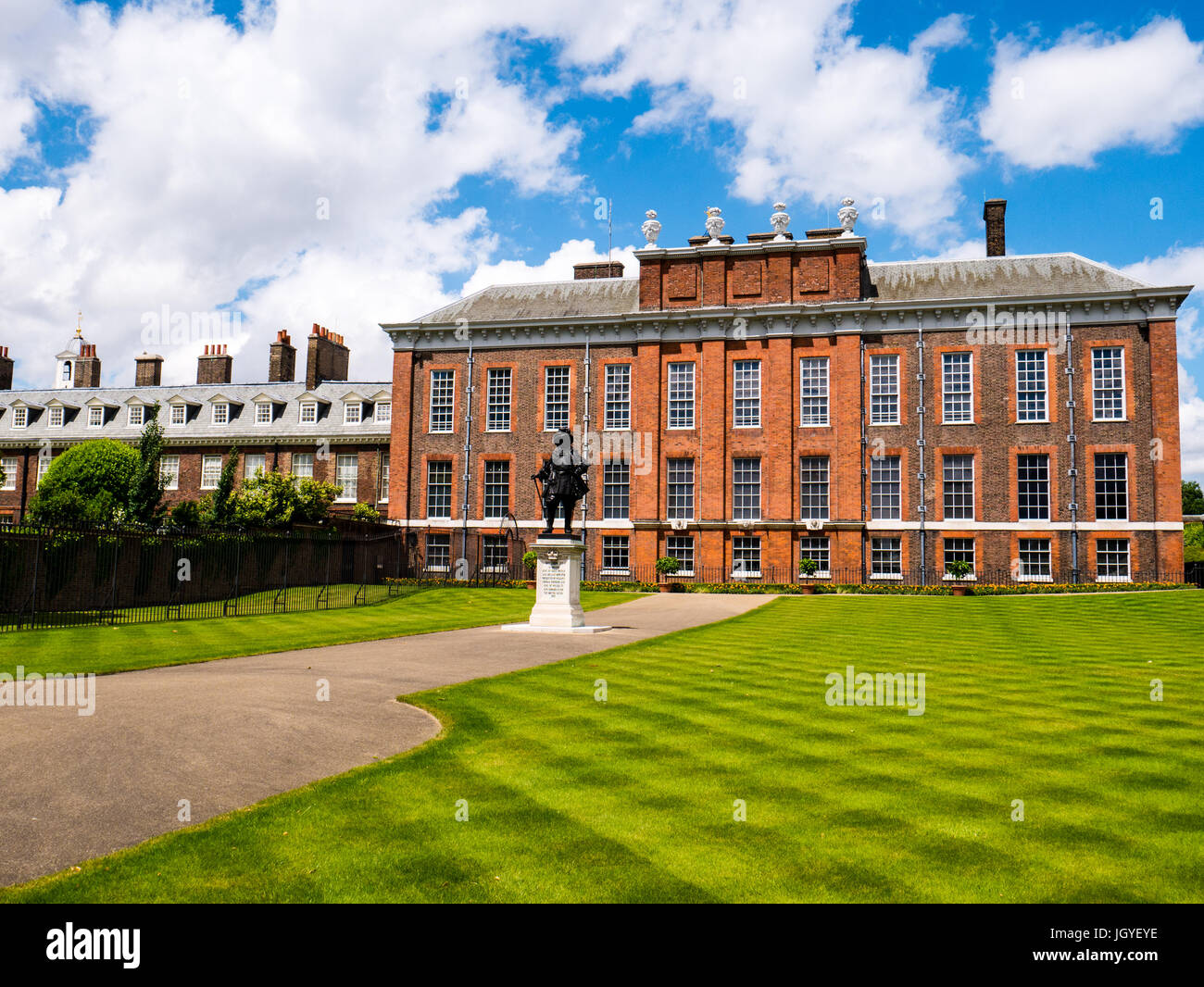 Kensington Palace, Kensington Gardens, Londra, Inghilterra, Regno Unito, GB. Foto Stock