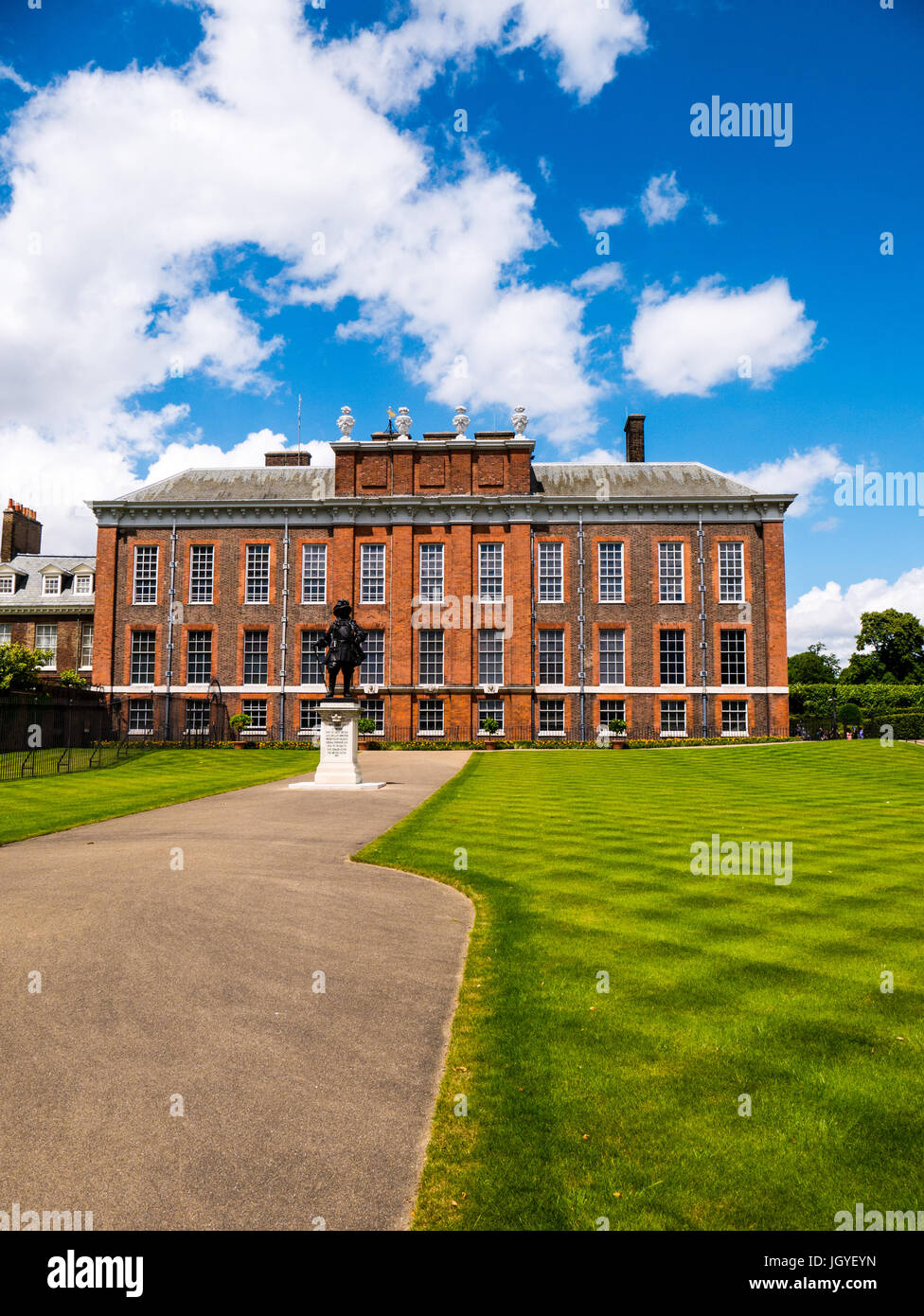 Kensington Palace, Kensington Gardens, Londra, Inghilterra, Regno Unito, GB. Foto Stock