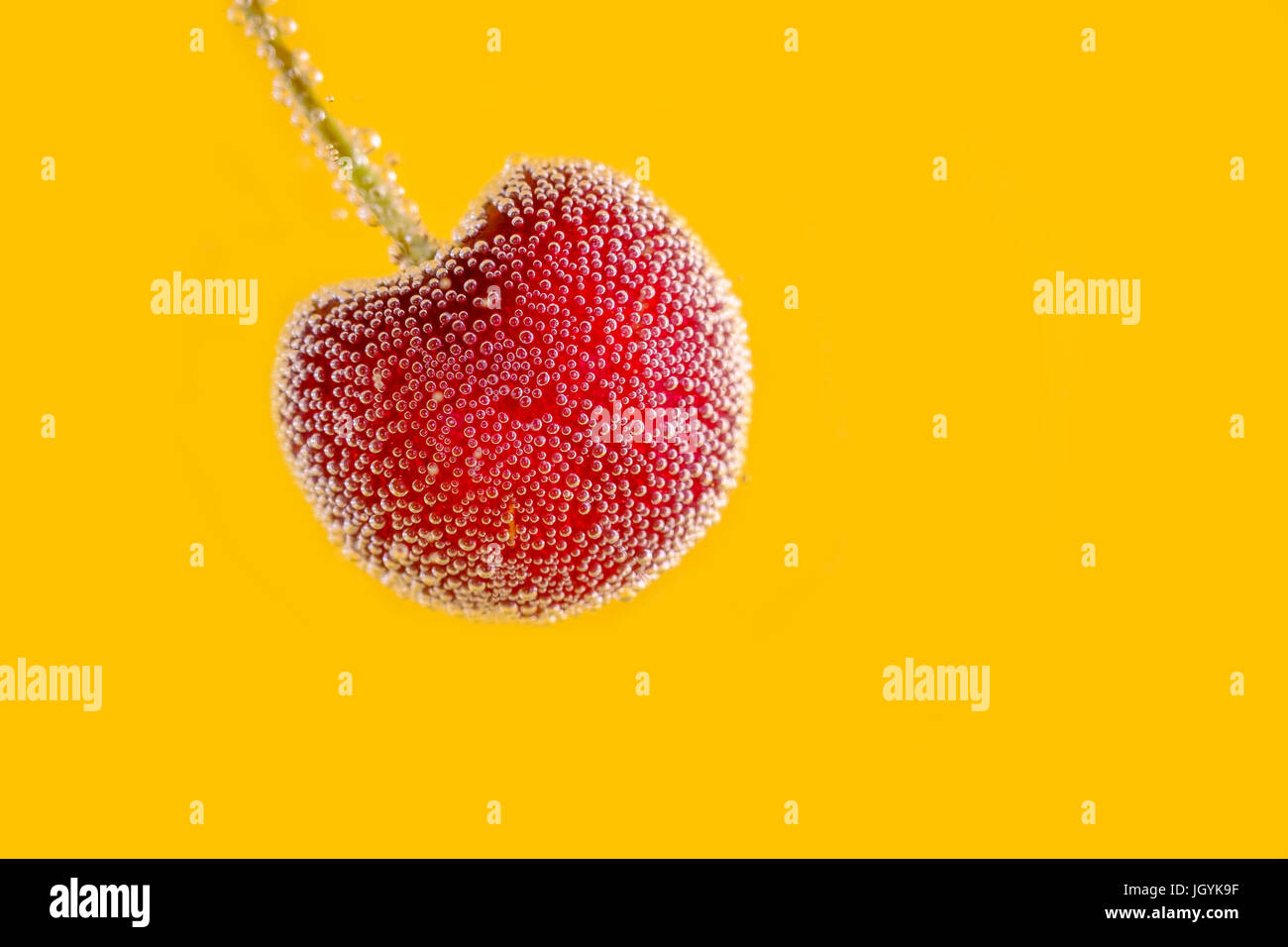 Rosso fresco frutta ciliegia Foto Stock