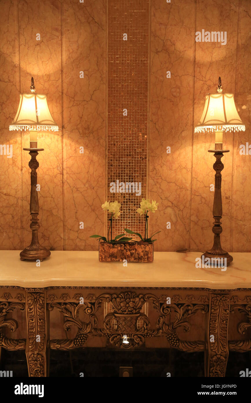 Emirates Palace. 2005. Emirato di Abu Dhabi. Foto Stock