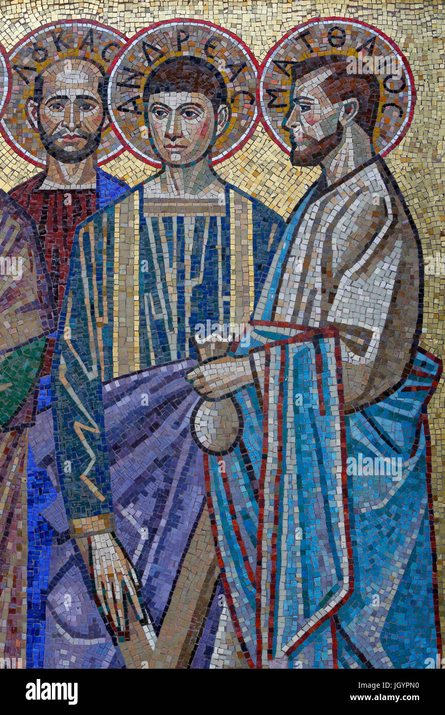 I Maroniti Cattedrale Di Nostra Signora Delle Grazie Gesu Ai Discepoli Di Cristo Nicosia Cipro Foto Stock Alamy