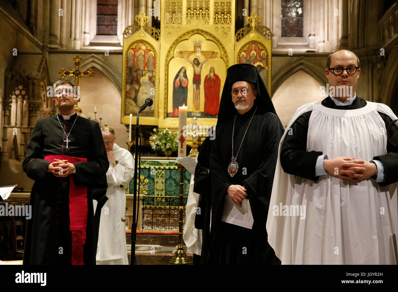 Celebrazione ecumenica nella Santissima Trinità cattedrale americana a Parigi. La Francia. La Francia. Foto Stock