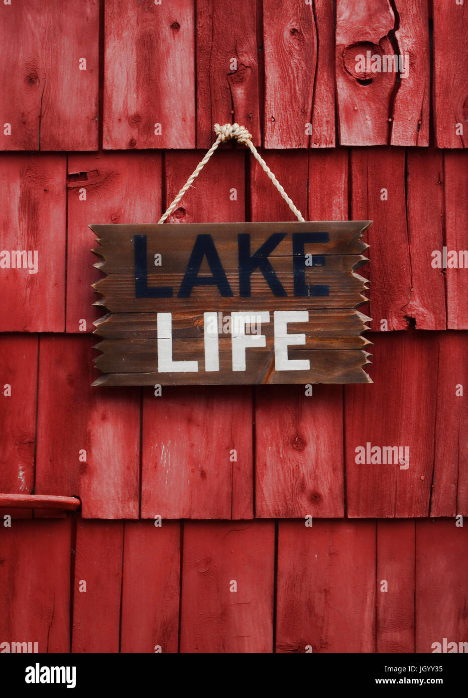 Segno di vita di lago Foto Stock