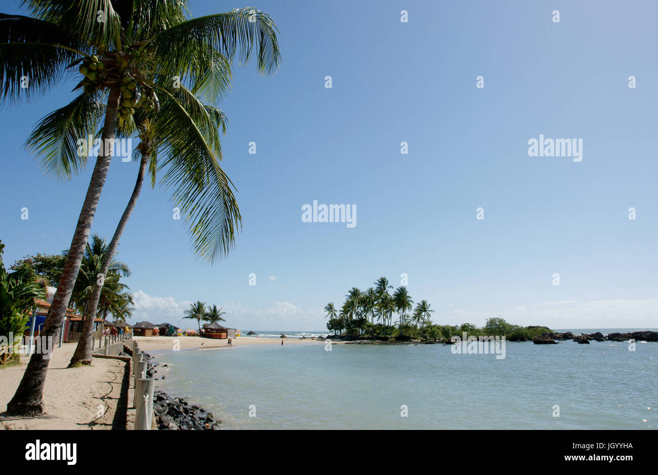 Spiaggia, Paesaggio , São Paulo Hill, Salvador, Bahia, Brasile Foto Stock