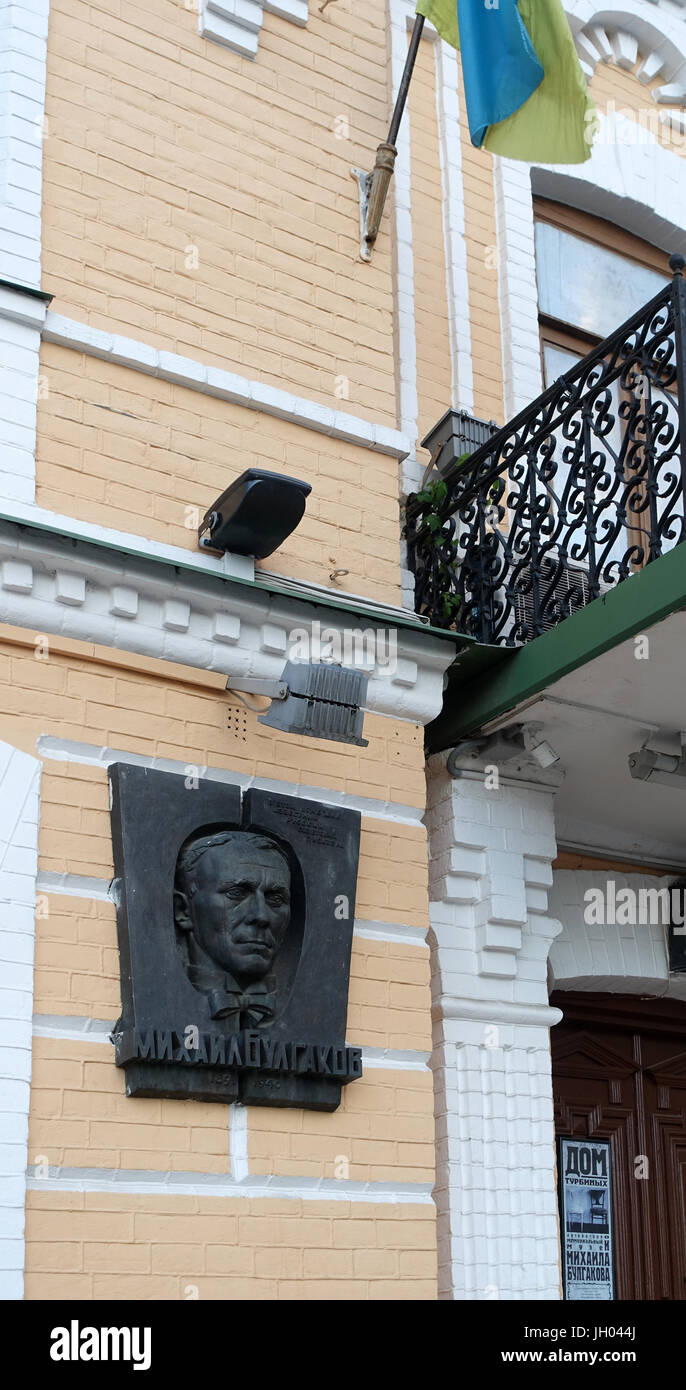 Bulgakov in casa KIEV, UCRAINA Foto Stock