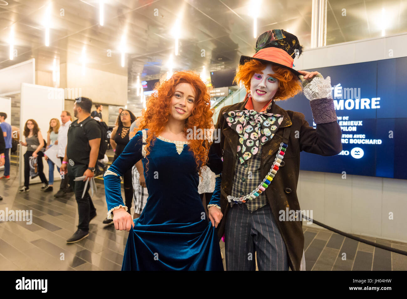 Montreal, Canada - 9 Luglio 2017: la cultura Pop fan convention Comic Con Foto Stock