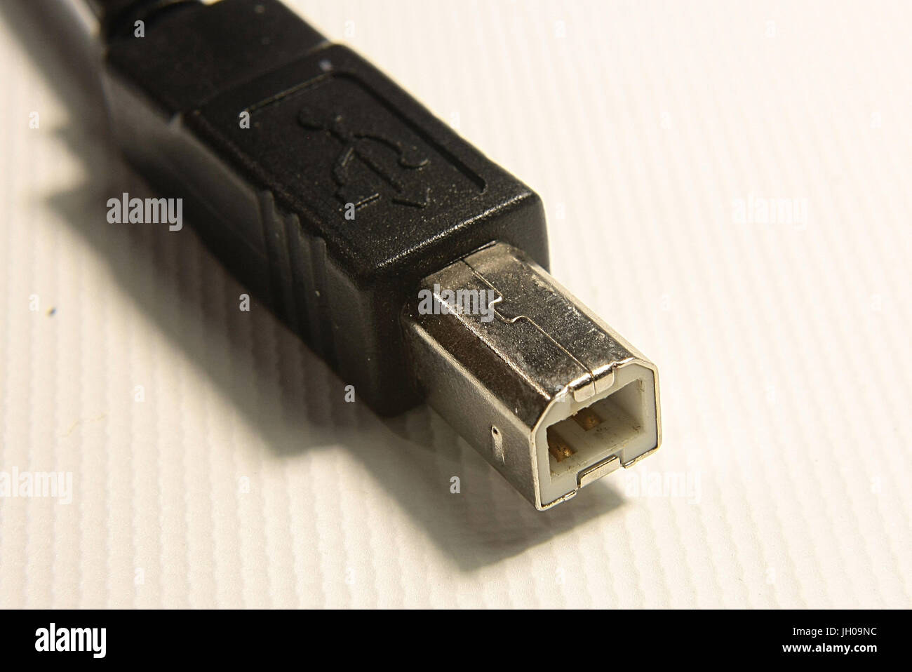 Il connettore USB della stampante e dello scanner Foto Stock