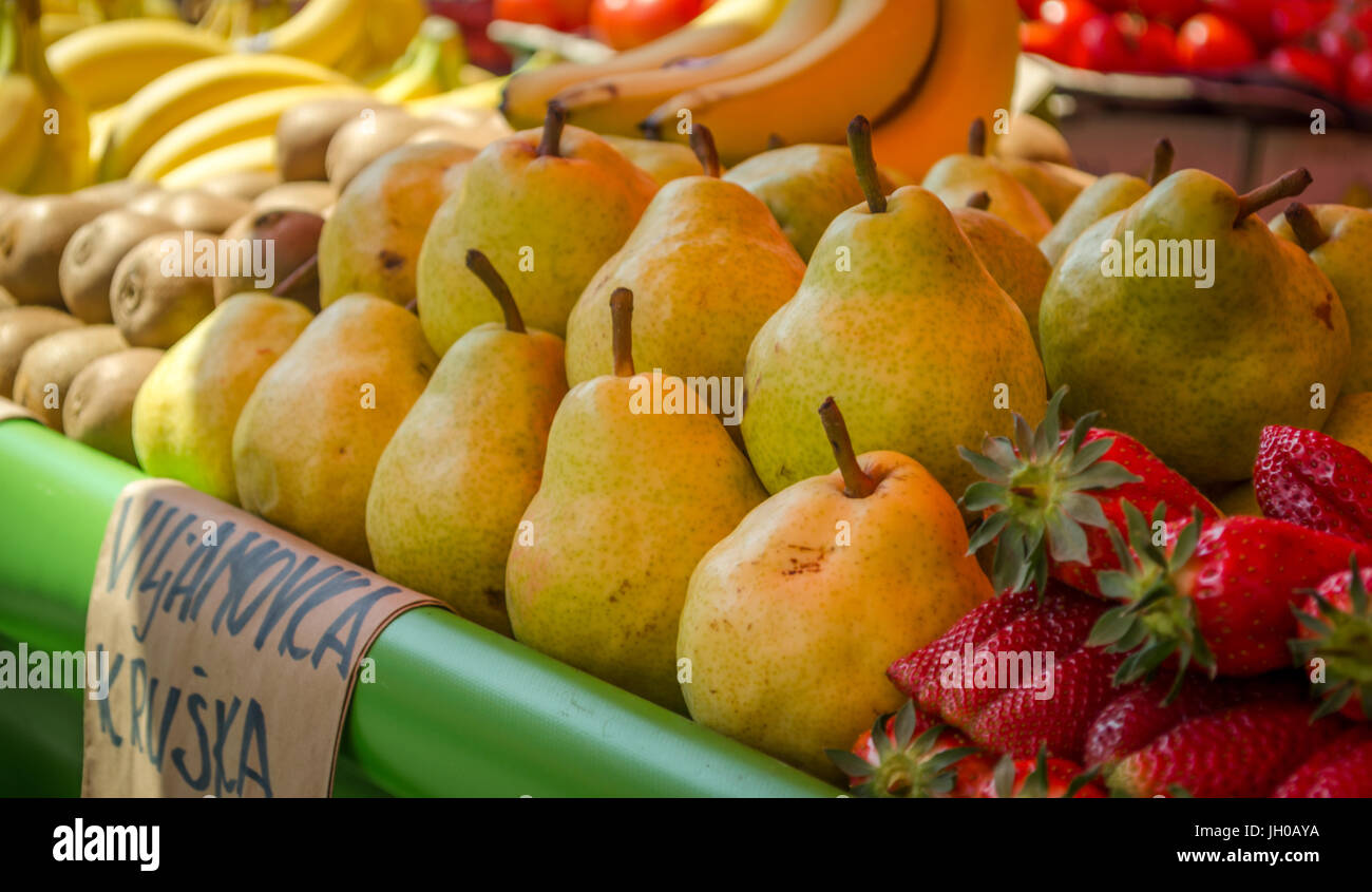 La frutta e le verdure fresche dal mercato Foto Stock