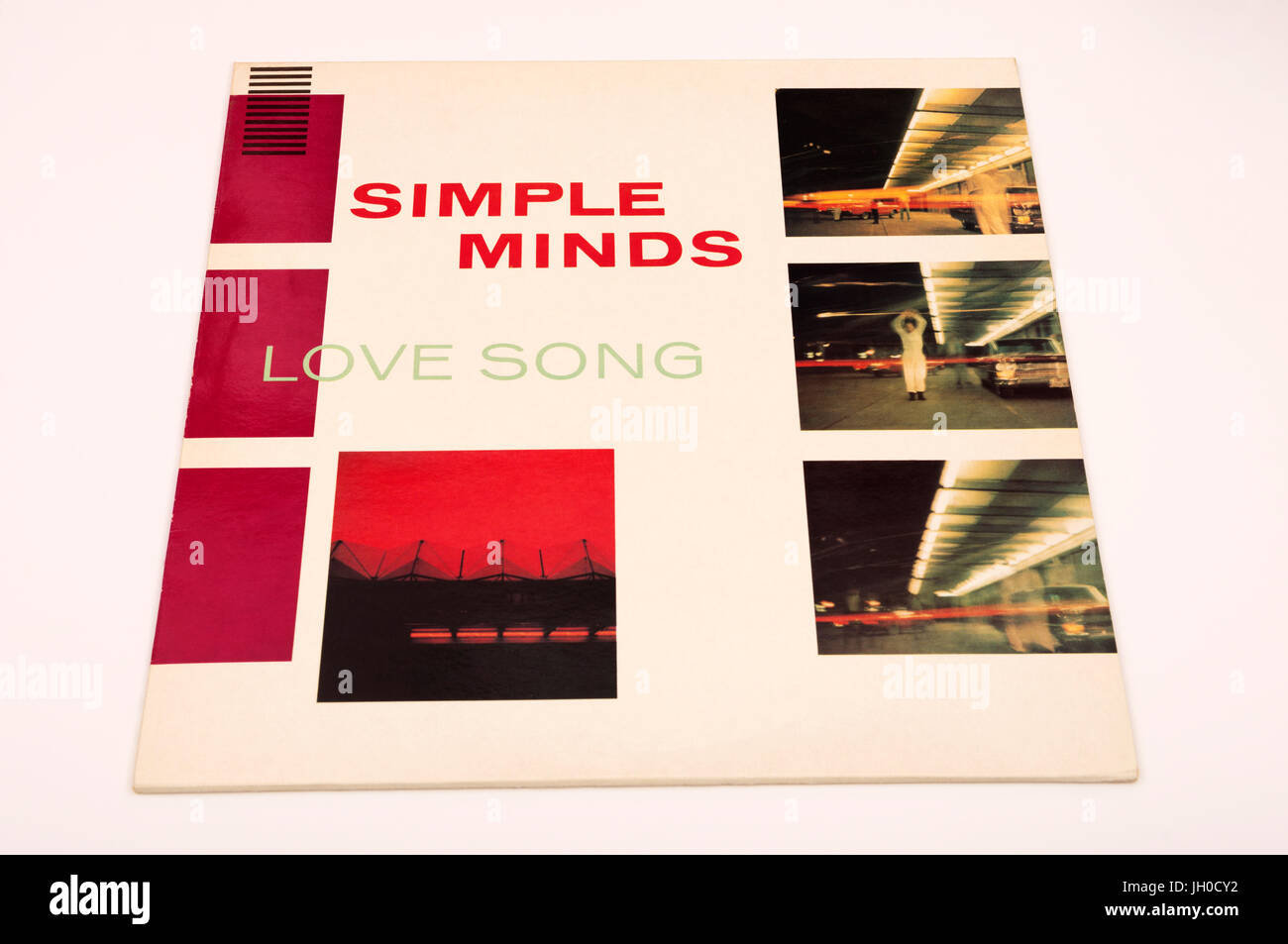 Simple Minds Love Song 12 pollici singolo in vinile Foto Stock