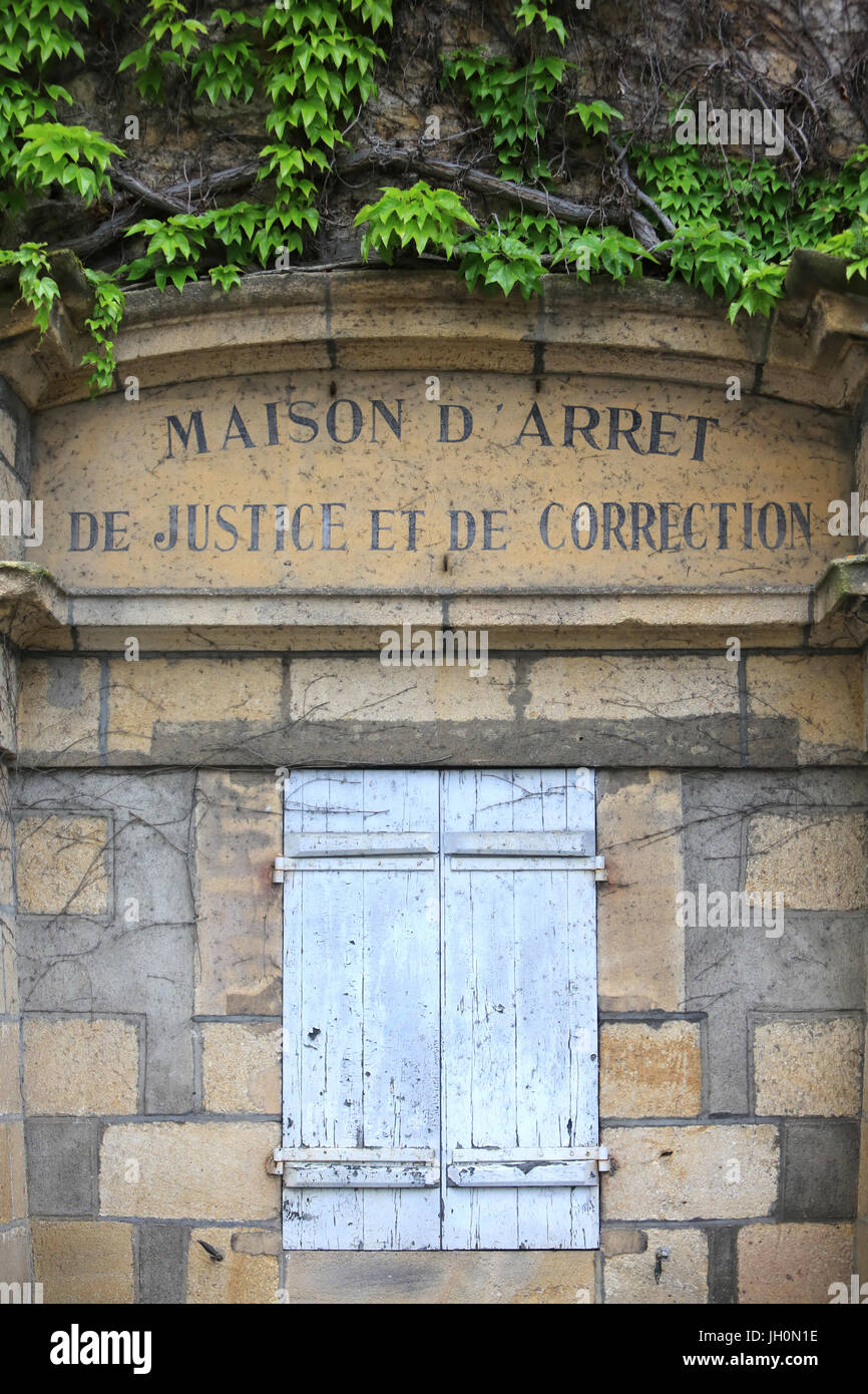 Casa di giustizia e di correzione. Moulins. La Francia. Foto Stock
