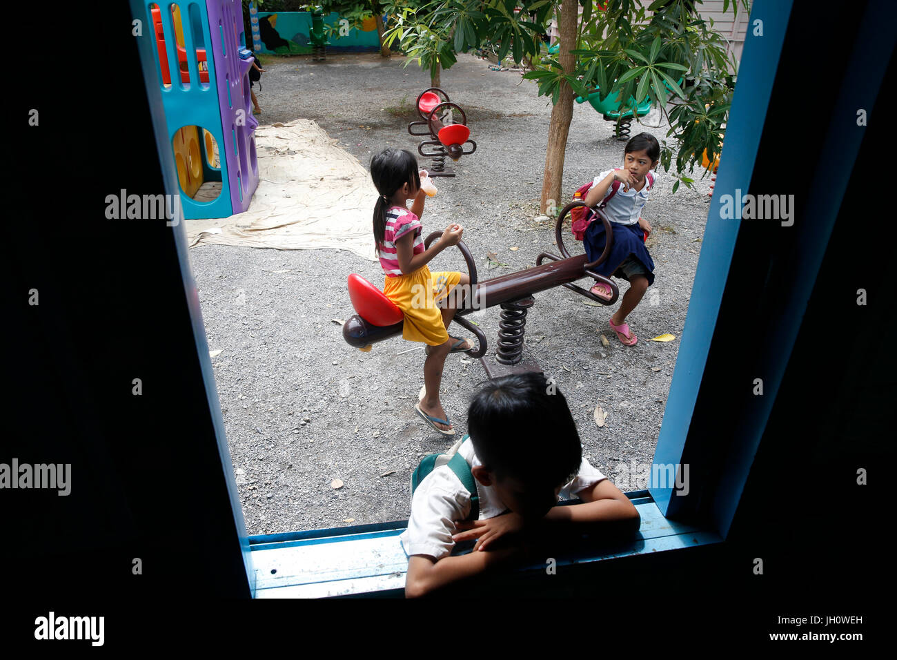 Phare Ponleu Selpak scolari. Cambogia. Foto Stock