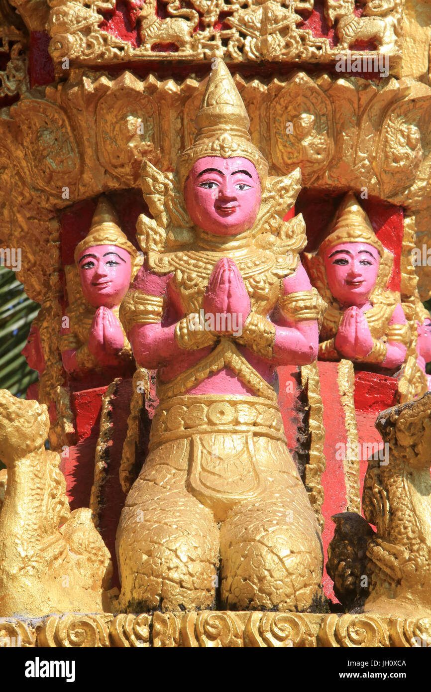 Il Buddha. Wat Simuong. Wat Si Muang. Vientiane. Laos. Foto Stock